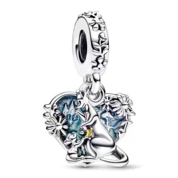 Pandora WINNIE THE�[��OOH- ROO LOVE MUM DANGLE CHARM - Picture 1 of 2